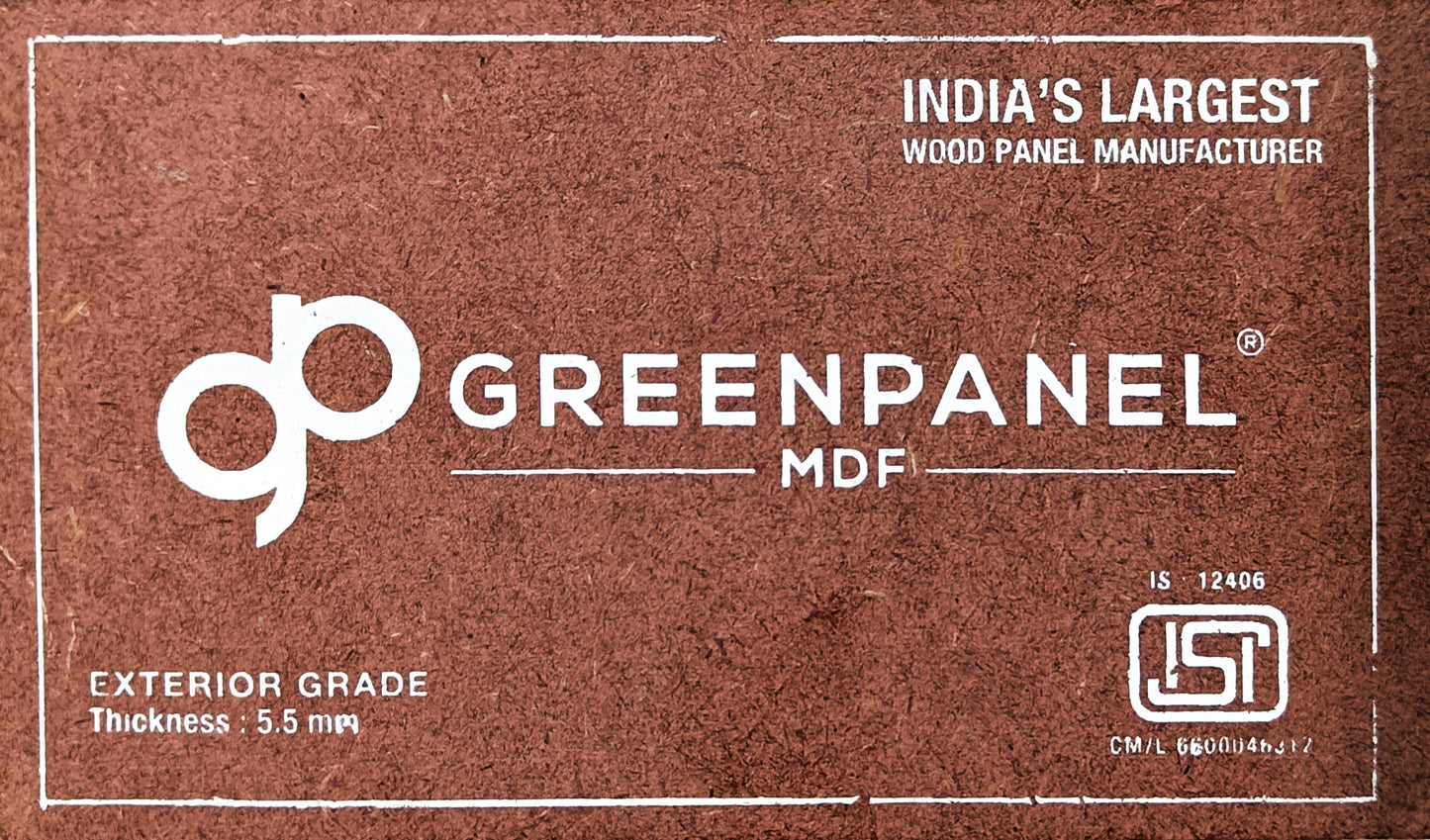 Greenpanel 8 ft x 4 ft Exterior Grade Plain MDF