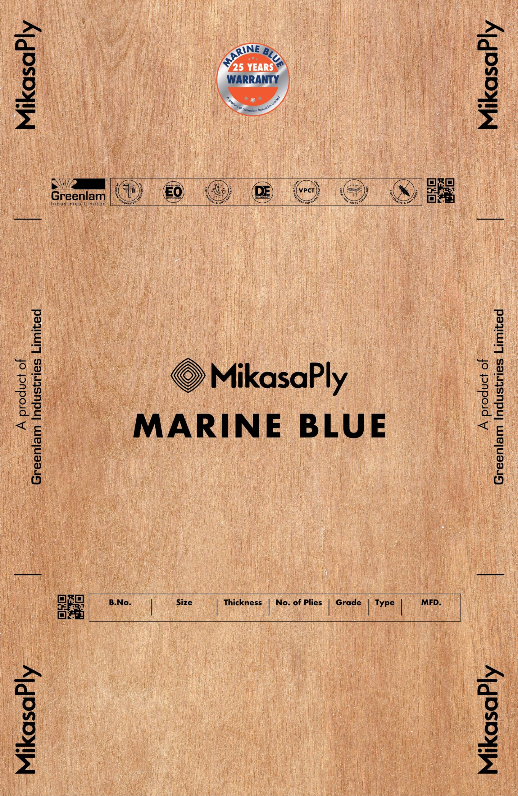 Mikasa Marine Blue Plywood